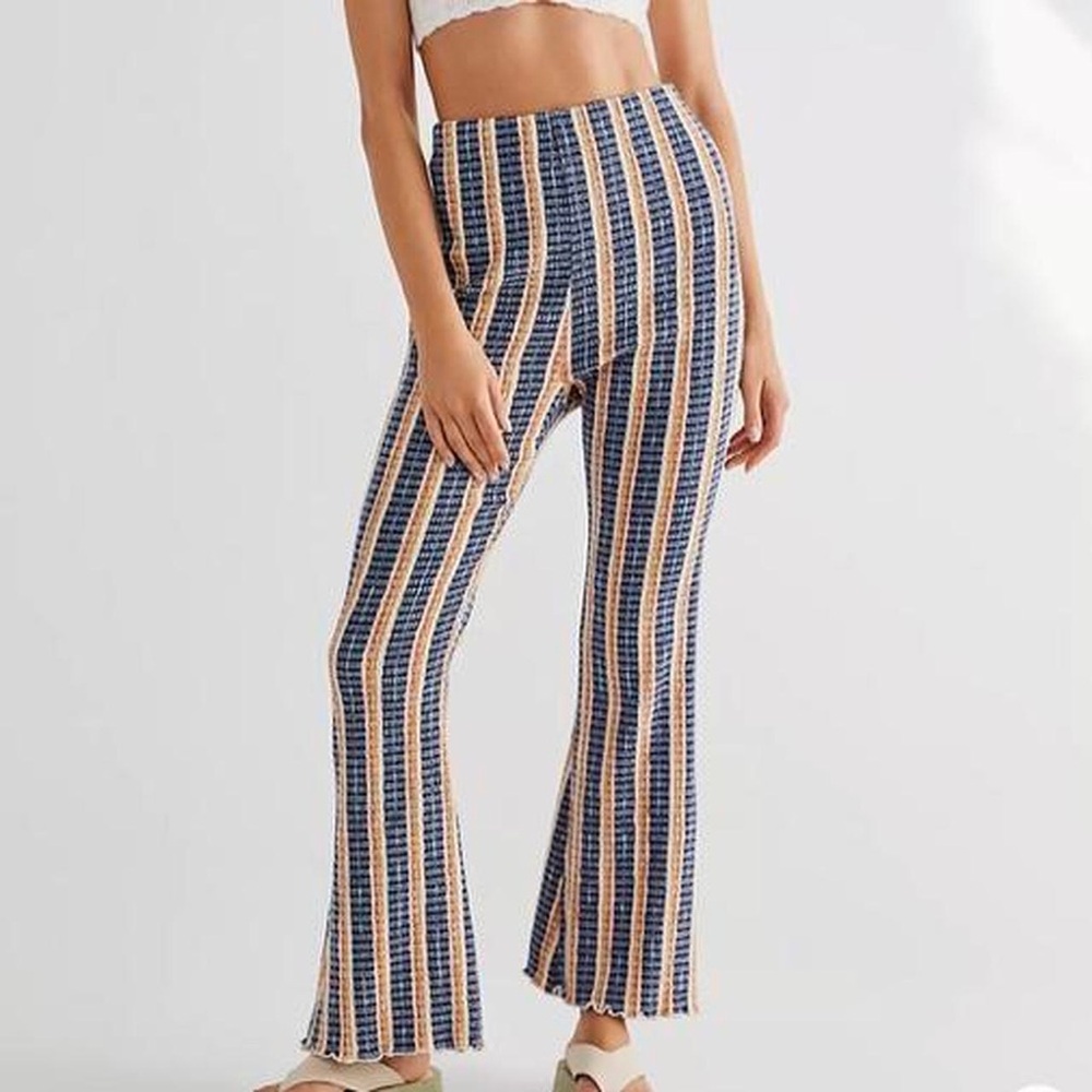 Free People XS Fine Line Slim High Waist Flare pants